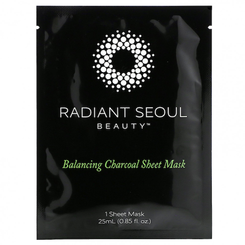 Radiant Seoul, тканевая маска с древесным углем для восстановления баланса, 1 шт., 25 мл (0,85 унции) #1