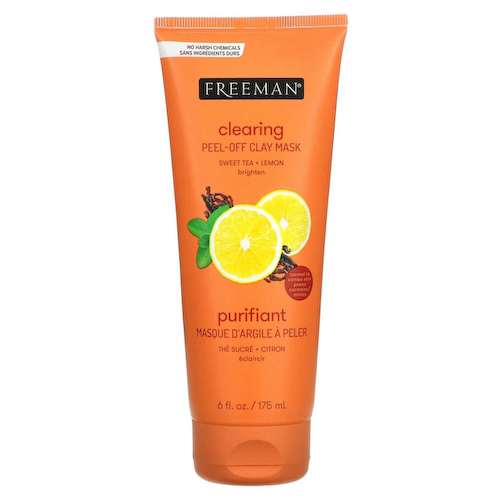 Freeman Beauty, Feeling Beautiful, очищающая отшелушивающая маска из глины, сладкий чай + лимон, 175 мл (6 жидк. унций) #1