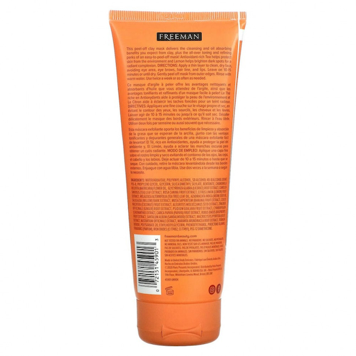 Freeman Beauty, Feeling Beautiful, очищающая отшелушивающая маска из глины, сладкий чай + лимон, 175 мл (6 жидк. унций) #1