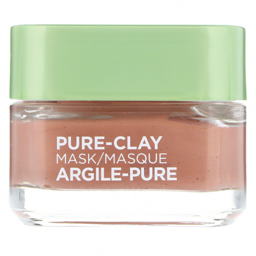 L'Oreal, Pure-Clay, отшелушивающая и сужающая поры маска, 3 натуральные глины + красные водоросли, 48 г (1,7 унции) #1