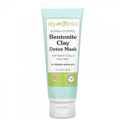 Sky Organics, Blemish Control, Bentonite Clay Detox Mask, 4 fl oz (118 ml) #1