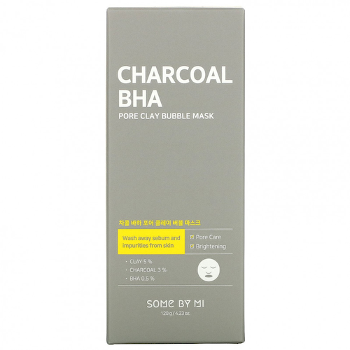 Some By Mi, Charcoal BHA, маска с пузырьками и глиной, 120 г (4,23 унции) #1