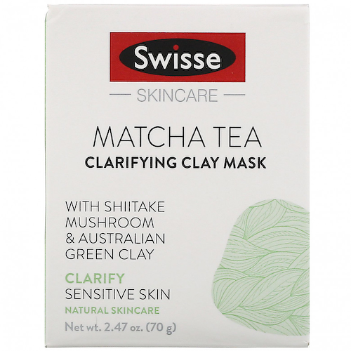 Swisse, Skincare, чай матча, очищающая глиняная маска, 70 г (2,47 унции) #1