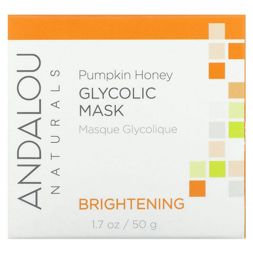 Andalou Naturals, гликолевая осветляющая маска, тыква и мед, 50 г (1,7 унции) #1