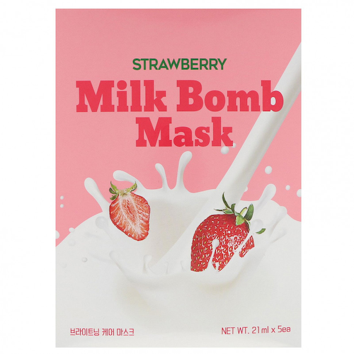 G9skin, Strawberry Milk Bomb, маска, 5 шт. по 21 мл #1