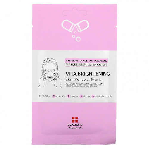 Leaders, Vita Brightening, косметическая маска для обновления кожи, 1 шт., 25 мл (0,84 жидк. унции) #1