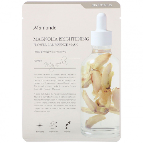 Mamonde, Flower Lab Essence Mask, осветляющая маска с магнолией, 1 шт., 25 мл #1