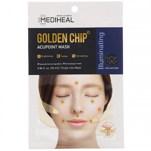 Mediheal, Golden Chip, акупунктурная маска, 5 шт., по 25 мл (0,84 жидк. унции) #1