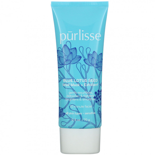 Purlisse, Blue Lotus Seed, Mud Mask + Exfoliant, 2.5 oz (70 g) #1