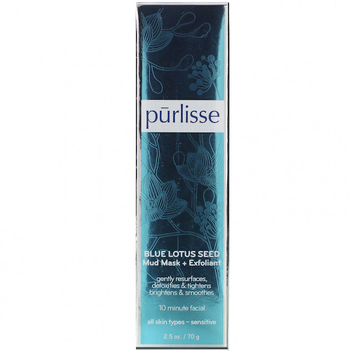 Purlisse, Blue Lotus Seed, Mud Mask + Exfoliant, 2.5 oz (70 g) #1