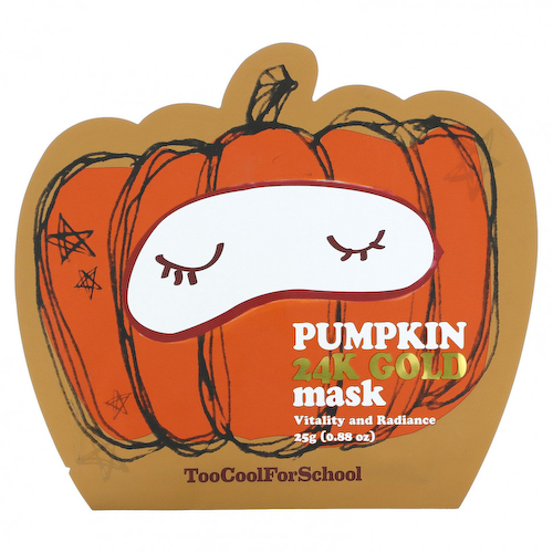 Too Cool for School, Pumpkin 24K Gold Beauty Mask, маска с тыквой и золотом, 1 шт., 25 г (0,88 унций) #1