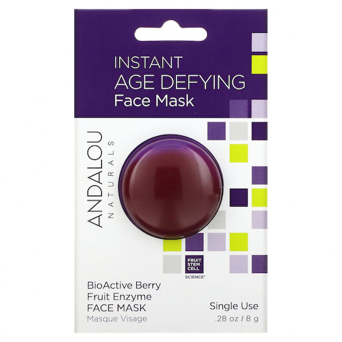 Andalou Naturals, мгновенное омоложение, маска с 8 ягодами, фруктами и ферментами, 8 г (0,28 унций) #1