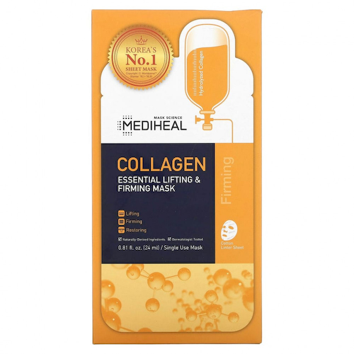 Mediheal, тканевая лифтинг-маска для упругости кожи, с коллагеном, 5 шт., по 24 мл (0,81 жидк. унции) #1