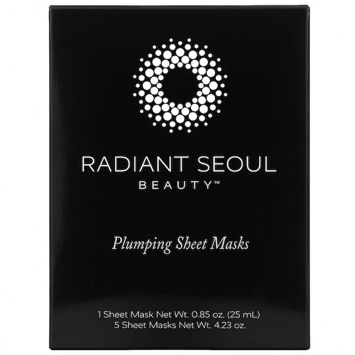 Radiant Seoul, тканевая маска для объема и гладкости кожи, 5 шт. по 25 мл (0,85 унции) #1