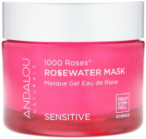Andalou Naturals, 1000 Roses, косметическая маска с розовой водой, для чувствительной кожи, 50 г (1,7 унции) #1