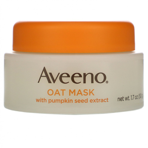 Aveeno, овсяная косметическая маска с экстрактом тыквенных семечек, успокаивающая, 50 г (1,7 унции) #1