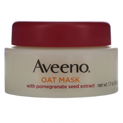 Aveeno, овсяная косметическая маска с экстрактом семян граната, для сияния кожи, 50 г (1,7 унции) #1