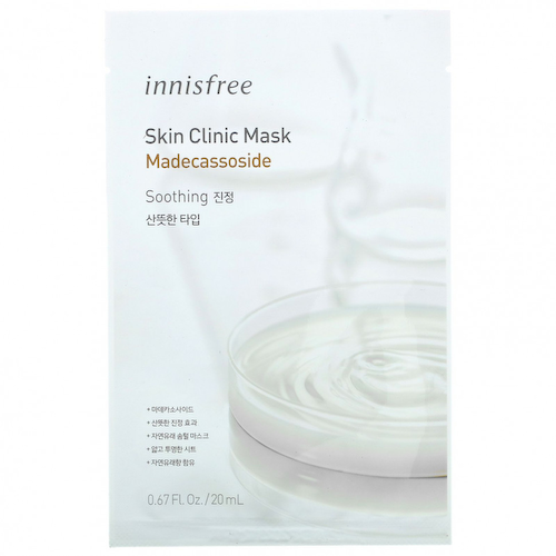 Innisfree, Skin Clinic Beauty Mask, мадекассозид, 1 шт., 20 мл (0,67 жидк. Унции) #1
