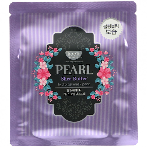 Koelf, Pearl Shea Butter, упаковка гидрогелевых масок, 5 шт., 30 г каждая #1