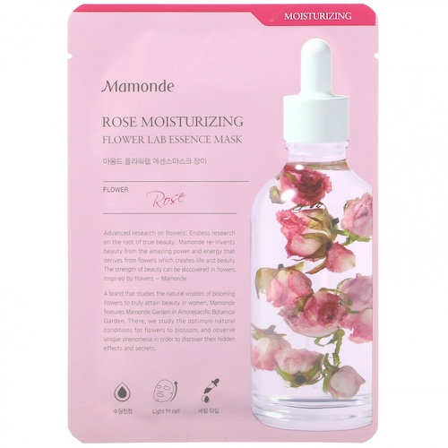 Mamonde, Flower Lab Essence Mask, увлажняющая маска с розой, 1 шт., 25 мл #1