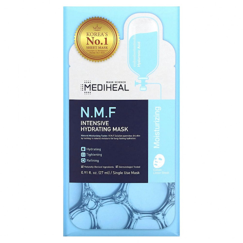 Mediheal, N.M.F, тканевая маска для интенсивного увлажнения, 5 шт., по 27 мл (0,91 жидк. унции) #1