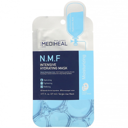 Mediheal, N.M.F, тканевая маска для интенсивного увлажнения, 1 шт., 27 мл (0,91 жидк. унции) #1