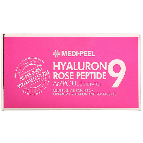 Medi-Peel, Hyaluron Peptide 9, патчи для глаз, роза, 60 шт. #1