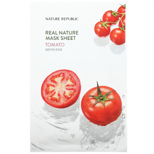 Nature Republic, Real Nature Beauty Mask Sheet, с томатами, 1 тканевая маска, 23 мл (0,77 жидк. Унции) #1