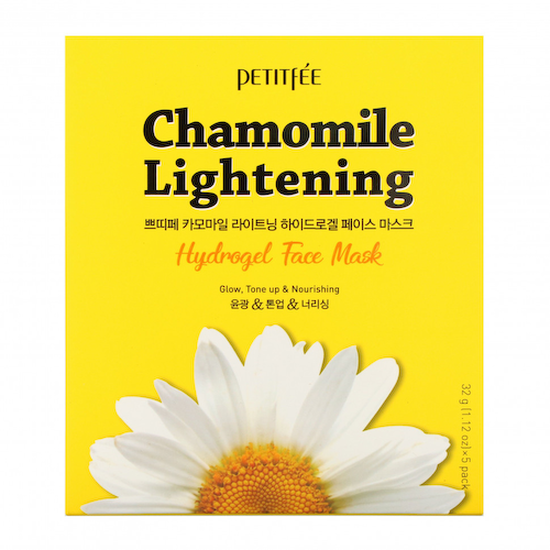 Petitfee, Chamomile Lightening, гидрогелевые маски для лица, 5 шт. по 32 г (1,12 унции) #1