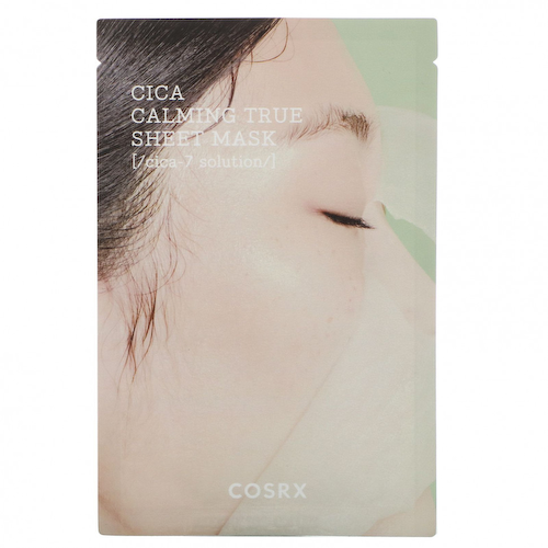 Cosrx, Pure Fit, Cica Calming True, успокаивающая тканевая маска, 1 шт., 21 мл (0,71 жидк. унции) #1
