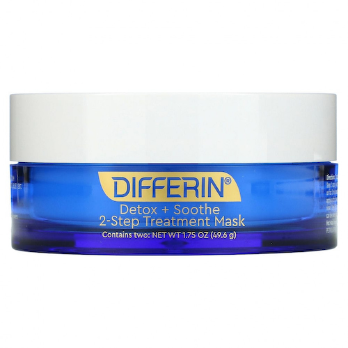 Differin, Detox + Soothe, 2-Step Beauty Treatment Mask, 1.75 oz (49.6 g) #1
