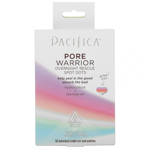 Pacifica, Pore Warrior, Overnight Rescue Spot Dots, 30 индивидуальных одноразовых точечных пластырей #1