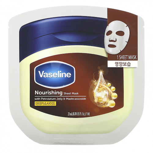 Vaseline, питательная тканевая маска с вазелином и мадекассосидом, 1 шт, 23 мл (0,78 жидк. унции) #1