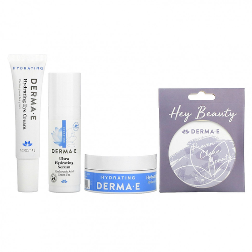Derma E, Hydrate & Go Kit, набор из 4 продуктов #1