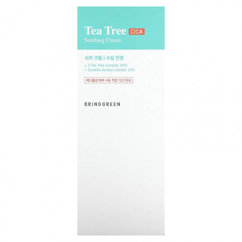 Bring Green, Успокаивающий крем Tea Tree CICA, 100 мл (3,38 жидк. Унции) #1