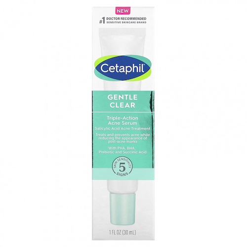 Cetaphil, Gentle Clear, сыворотка тройного действия от акне, 30 мл (1 жидк. Унция) #1
