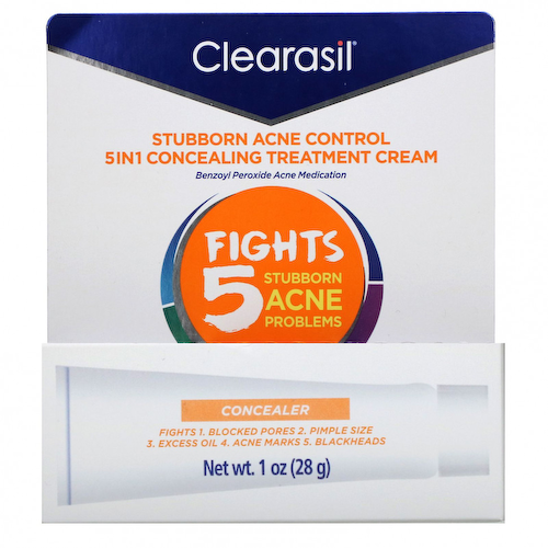Clearasil, Stubborn Acne Control, маскирующий крем против акне 5-в-1, 28 г (1 унция) #1