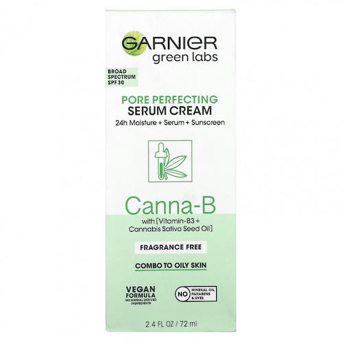 Garnier, Green Labs, Pore Perfecting Serum Cream, Canna-B, 2.4 fl oz (72 ml) #1