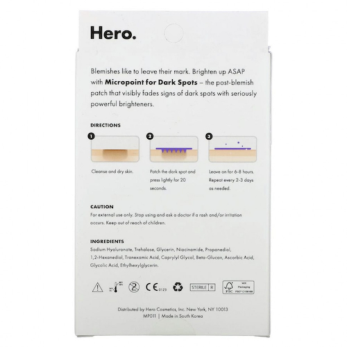 Hero Cosmetics, Mighty Patch, Micropoint, патчи против темных кругов, 6 шт. #1