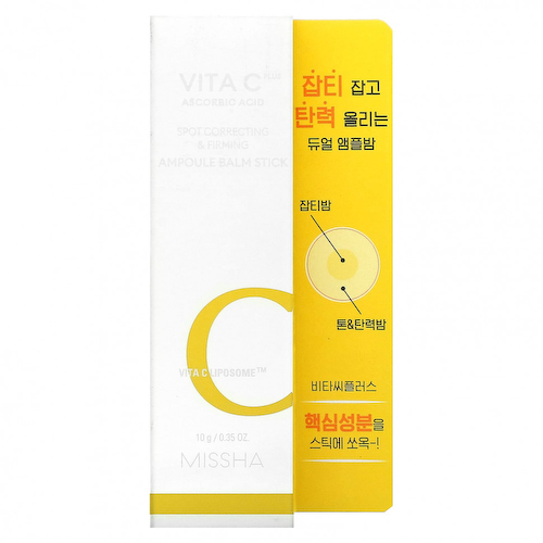 Missha, Vita C Plus, аскорбиновая кислота, укрепляющий и корректирующий пятна, бальзам, 10 г (0,35 унции) #1