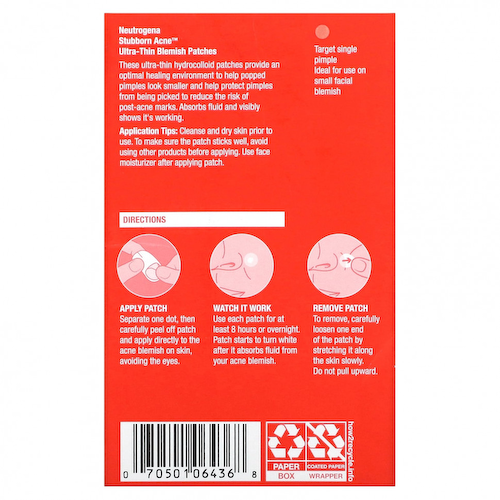 Neutrogena, Ультратонкие патчи от акне, 24 шт. #1