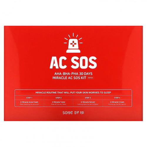 SOME BY MI, тонер с АГК БГК PHA 30 Days Miracle AC SOS Kit, Edition, набор из 4 предметов #1