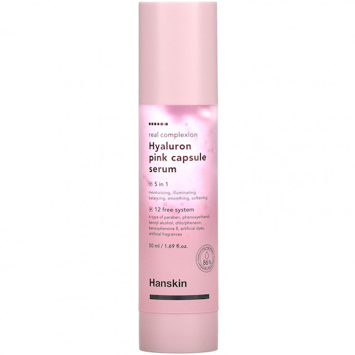 Hanskin, Real Complexion Hyaluron Pink Capsule Serum, 1.69 fl oz (50 ml) #1