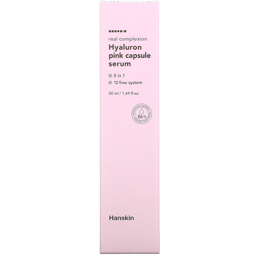 Hanskin, Real Complexion Hyaluron Pink Capsule Serum, 1.69 fl oz (50 ml) #1