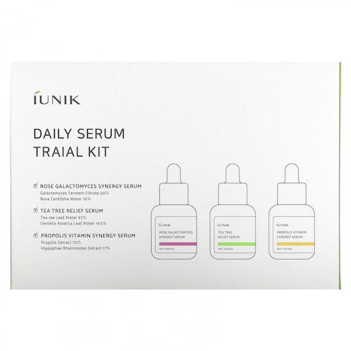 iUNIK, Daily Serum Trial Kit, 3 Piece Set #1