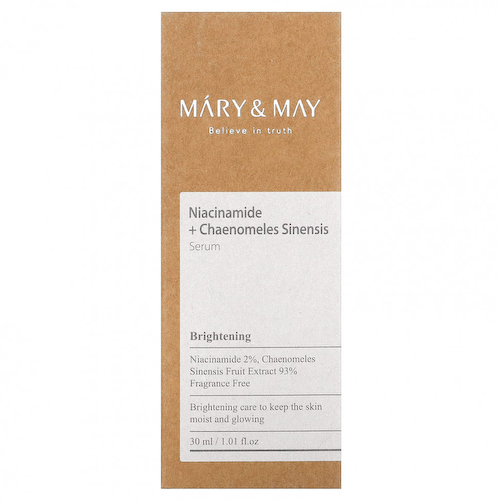 Mary&May, Ниацинамид с хеномелесом китайским, сыворотка, 30 мл (1,01 жидк. Унции) #1