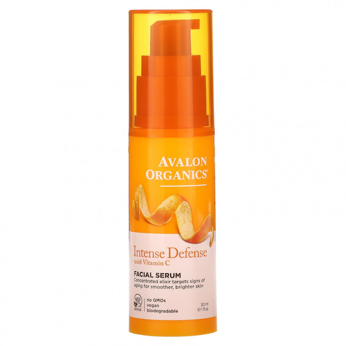 Avalon Organics, Intense Defense, сыворотка для лица с витамином С, 30 мл (1 жидкая унция) #1