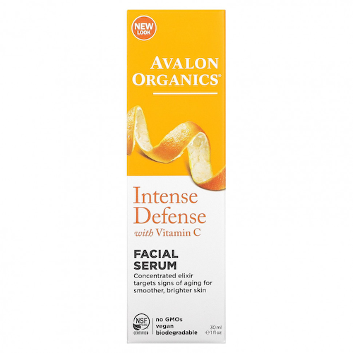 Avalon Organics, Intense Defense, сыворотка для лица с витамином С, 30 мл (1 жидкая унция) #1
