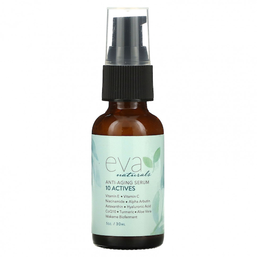 Eva Naturals, Антивозрастная сыворотка, 10 активных ингредиентов, 30 мл (1 унция) #1