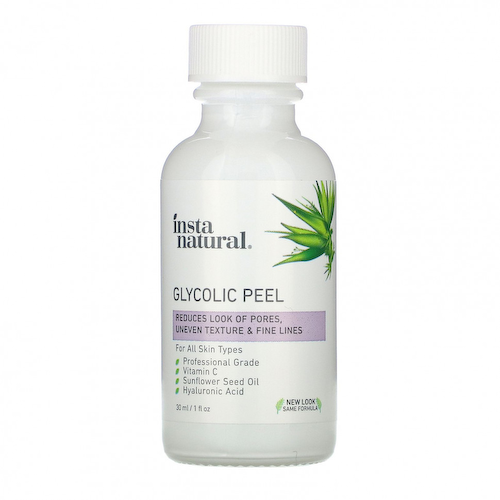 InstaNatural, Гликолевый пилинг, 1 ж. унц.(30 мл) #1
